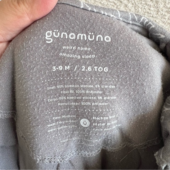 Gunamuna Baby Sleepsack Bamboo Wearable Blanket Gray Polar Bear Size 3-9 Months - Picture 2 of 10